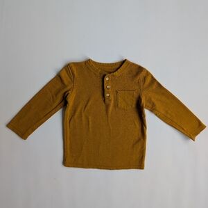 Cat & Jack Kids Long Sleeve Shirt in Mustard